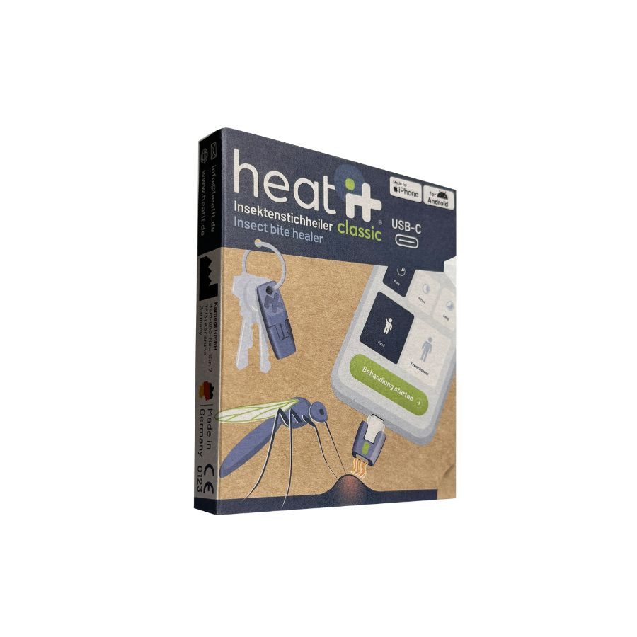 Heat it pro ošetření bodnutí hmyzem, USB-C