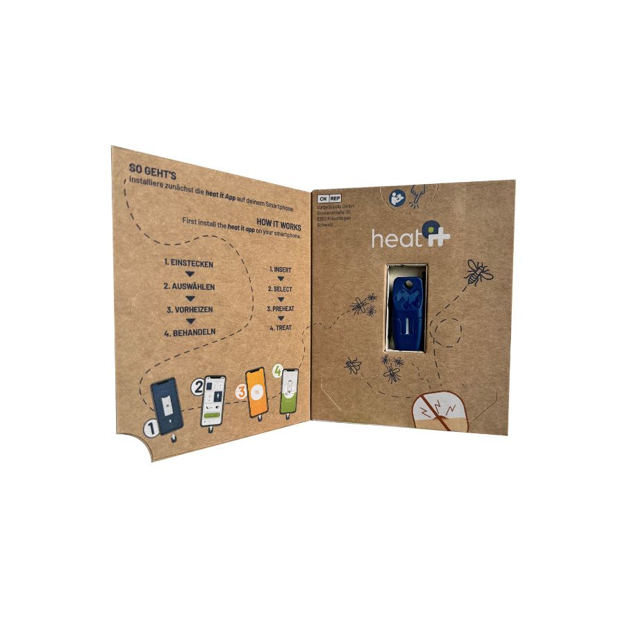 Heat it pro ošetření bodnutí hmyzem, USB-C