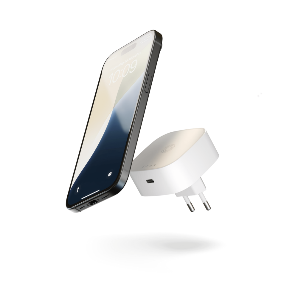 ZENS Wireless Charging  Adapter White