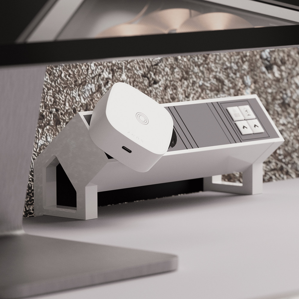 ZENS Wireless Charging  Adapter White