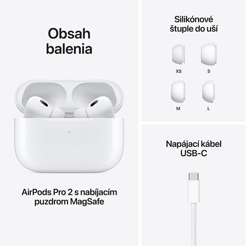 AirPods Pro (2. generácie) s MagSafe puzdrom (USB-C) *Renovovaný*