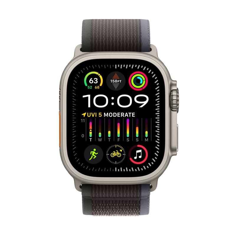 Apple Watch Ultra 2 GPS + Cellular, 49mm Titanium Case with Blue/Black Trail Loop - S/M *Rozbalený*