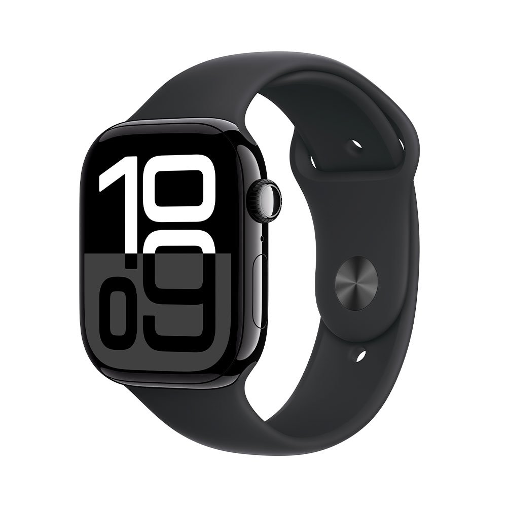 Apple Watch Series 10 GPS 42mm Jet Black Aluminium Case with Black Sport Band-S/M *Rozbaleno*