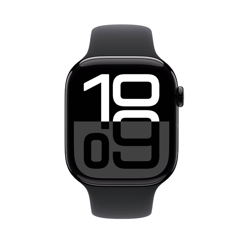 Apple Watch Series 10 GPS 42mm Jet Black Aluminium Case with Black Sport Band-S/M *Rozbaleno*