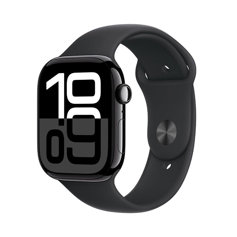 Apple Watch Series 10 GPS 42mm Jet Black Aluminium Case with Black Sport Band-S/M *Rozbaleno*