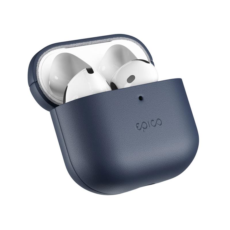 Epico Leather Case Airpods 4/4 (ANC) - modrá