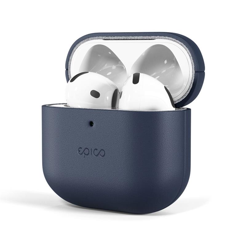 Epico Leather Case Airpods 4/4 (ANC) - modrá