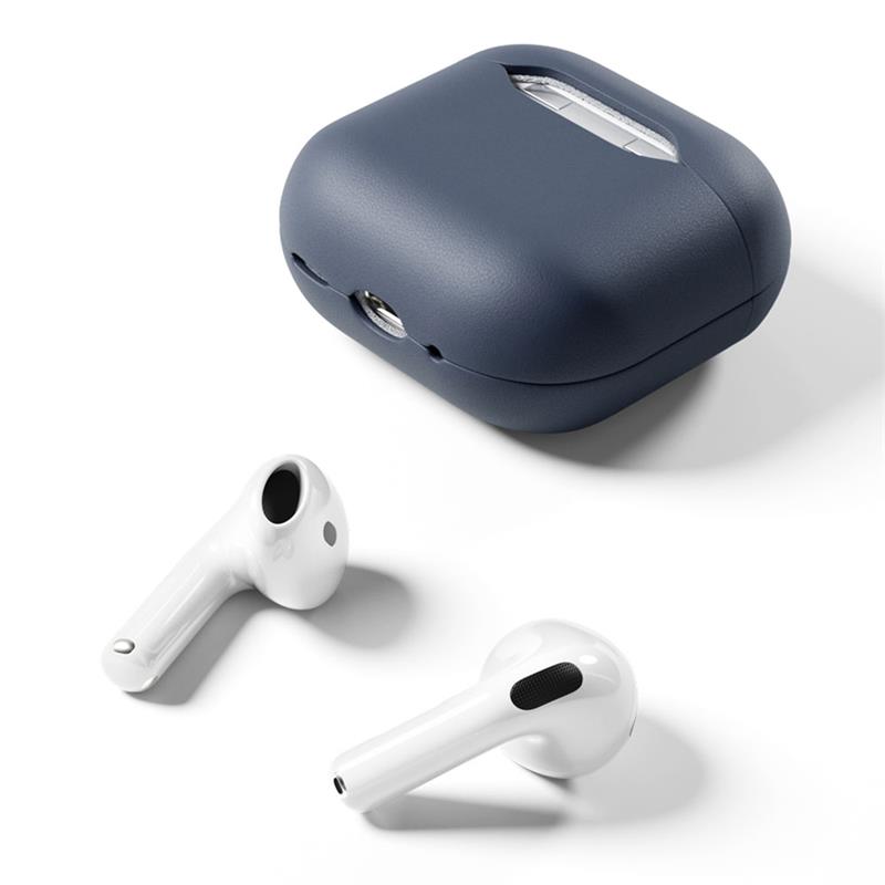 Epico Leather Case Airpods 4/4 (ANC) - modrá