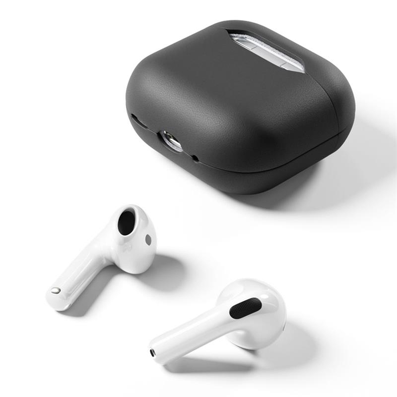Epico Leather Case Airpods 4/4 (ANC) - černá