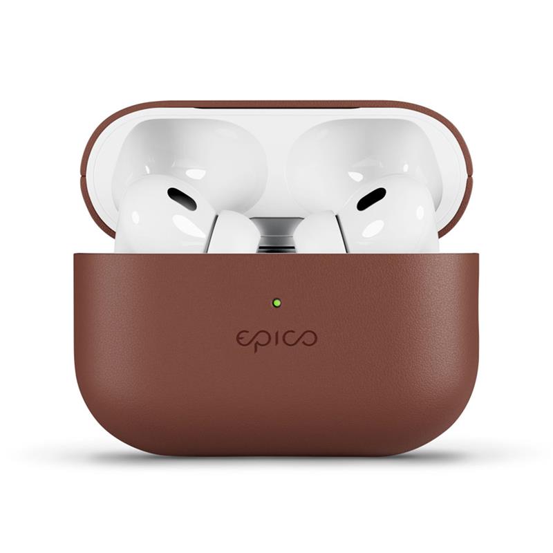 Epico Leather Case Airpods Pro 2 - hnědá