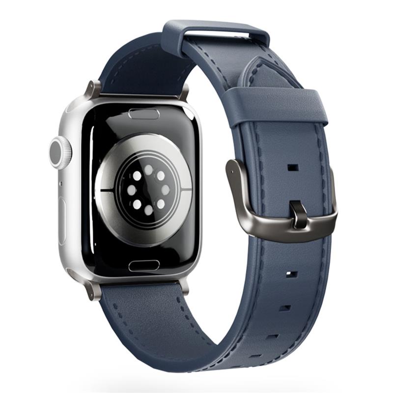 Epico Watch Strap Leather 49/46/45/44/42 mm - modrá