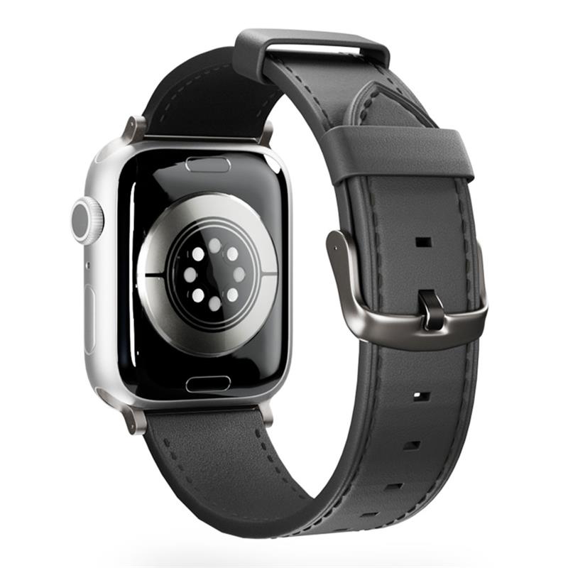 Epico Watch Strap Leather 49/46/45/44 mm - čierna