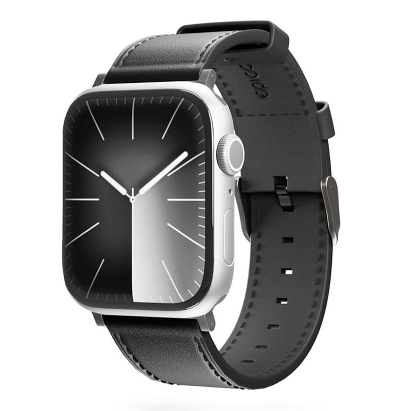 Epico Watch Strap Leather 49/46/45/44 mm - čierna