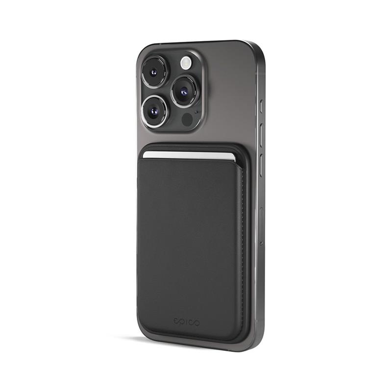 Epico Mag+ Leather Wallet - černá