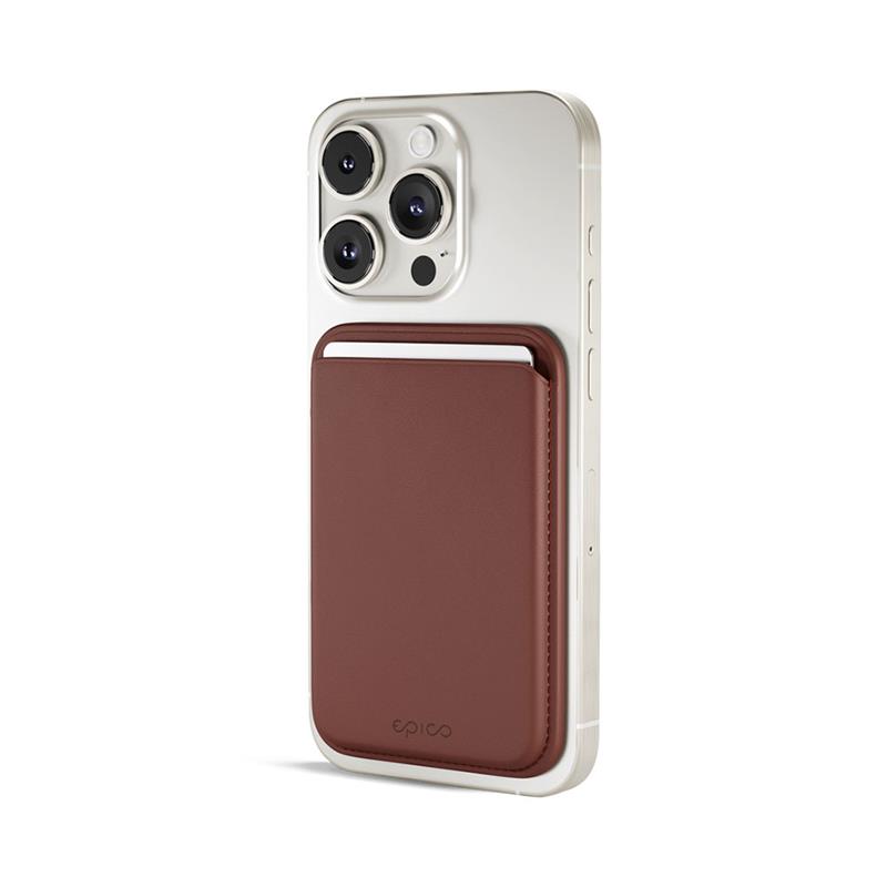Epico Mag+ Leather Wallet - hnědá