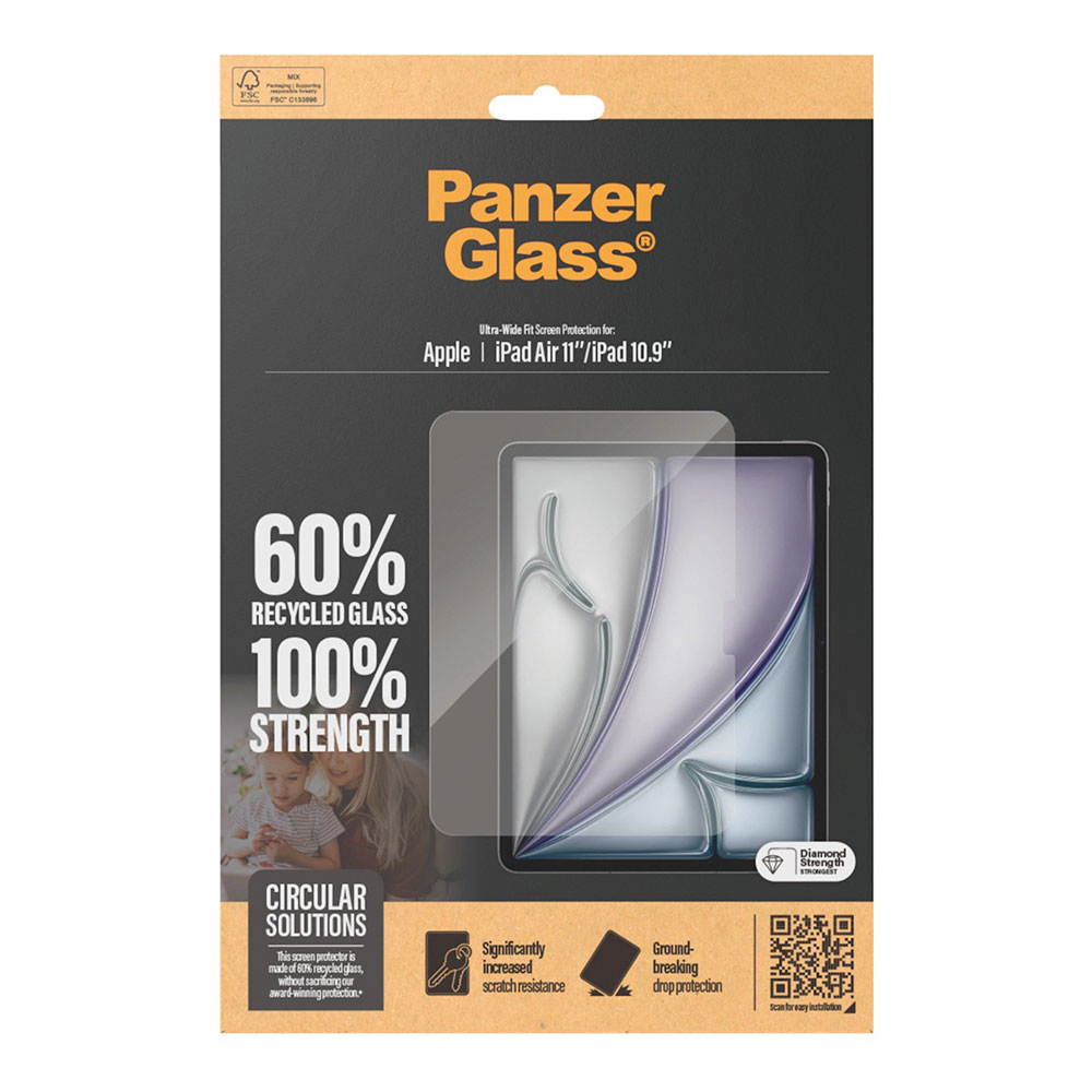 PanzerGlass ochranné sklo UWF pre iPad Air 11" M2/M3, iPad 10-11 Gen - Clear