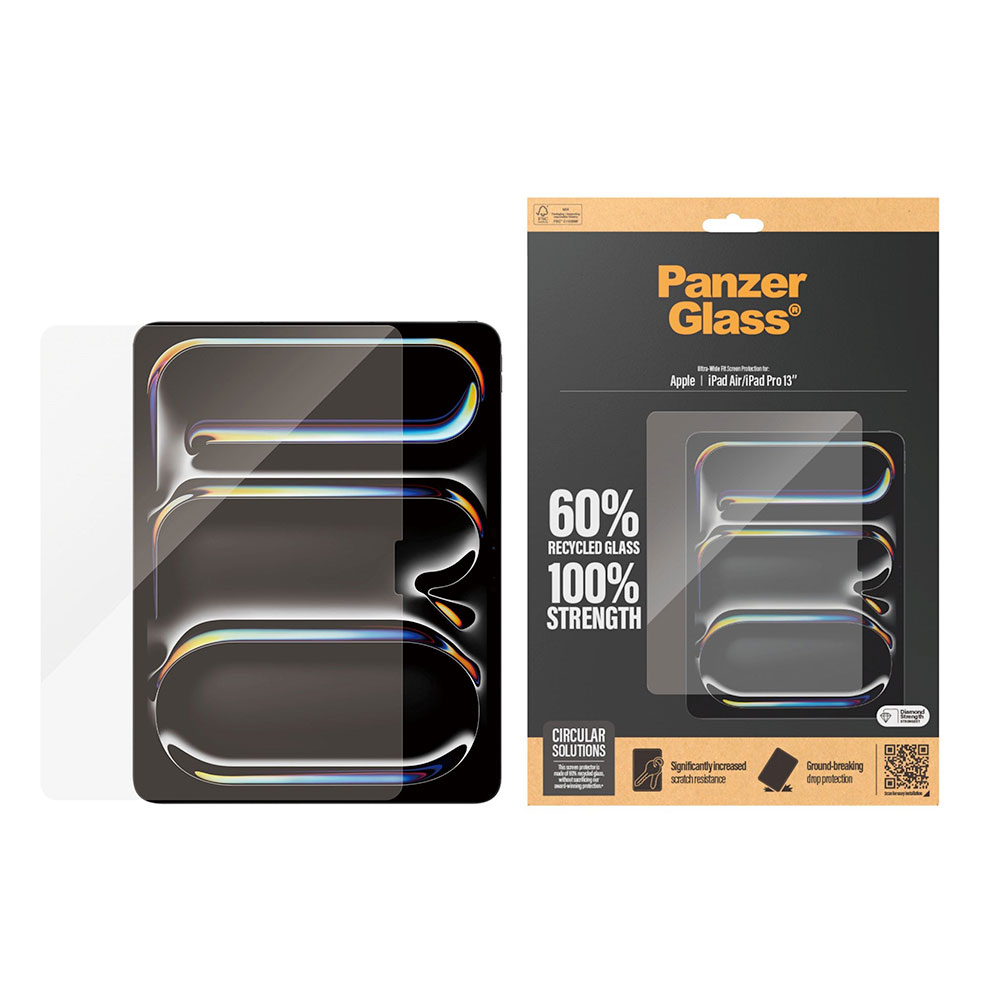 PanzerGlass ochranné sklo UWF pre iPad Pro 13" M4/M5, iPad Air 13" M2/M3 - Clear