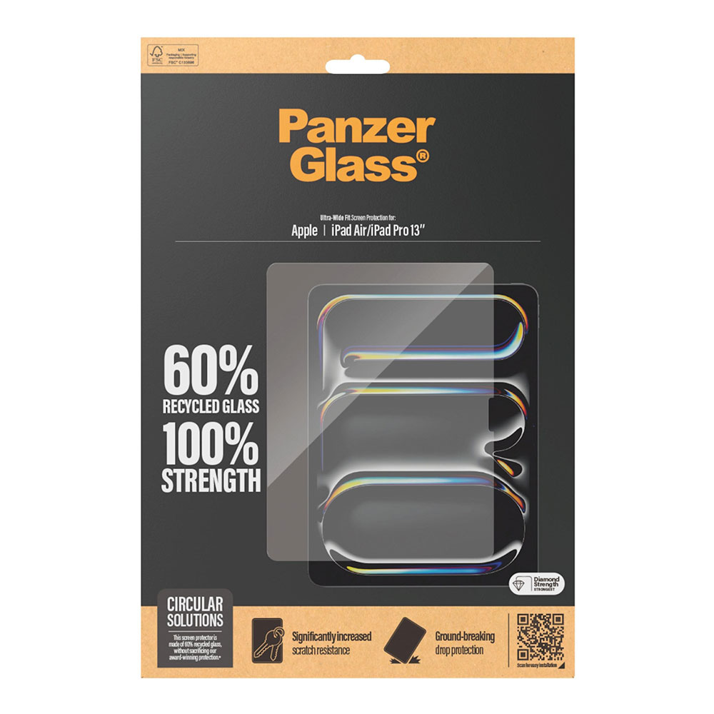 PanzerGlass ochranné sklo UWF pre iPad Pro 13" M4/M5, iPad Air 13" M2/M3 - Clear