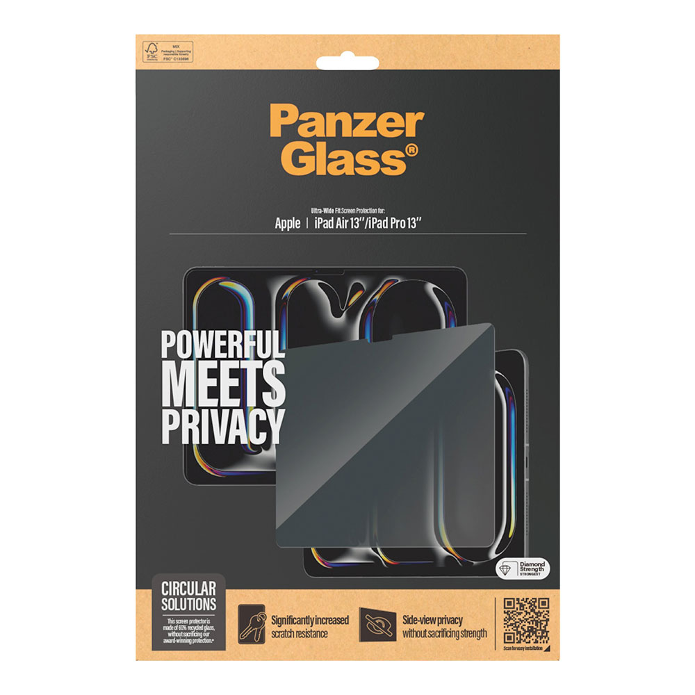 PanzerGlass ochranné sklo UWF Privacy pre iPad Pro 13" M4/M5, iPad Air 13" M2/M3