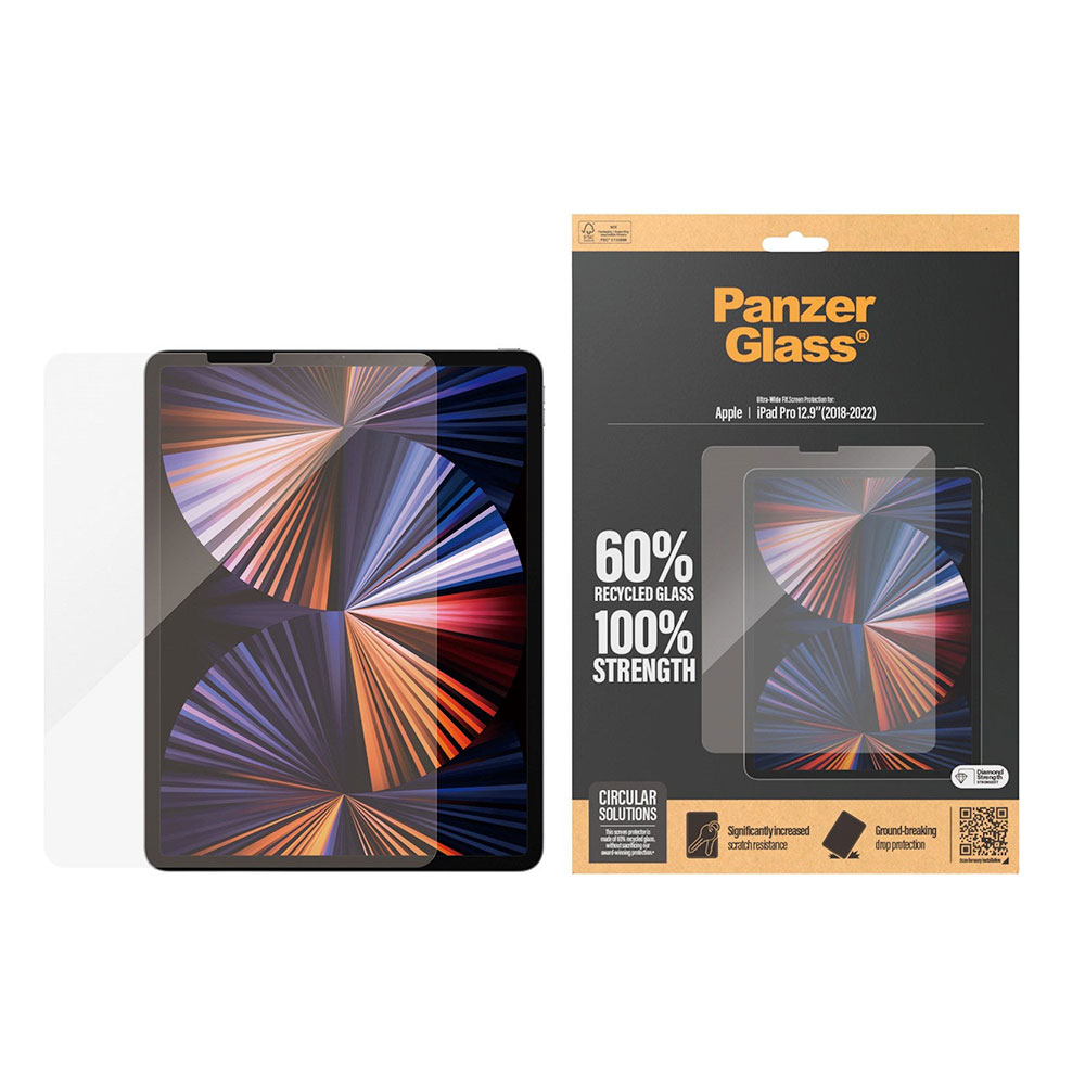 PanzerGlass ochranné sklo UWF pre iPad Pro 12.9" 2018-2022 - Clear