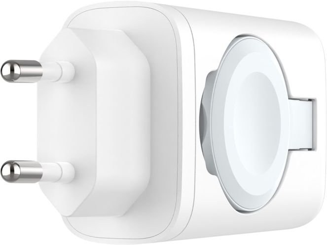 FIXED Sieťová nabíjačka s USB-C a USB výstupom a podporou PD, 30W, biela