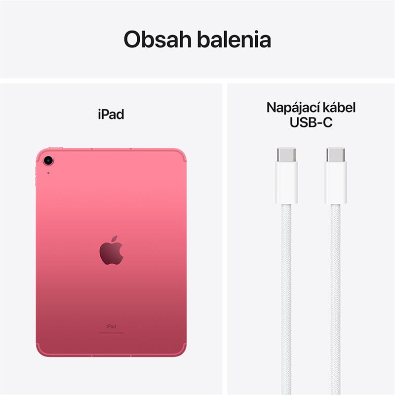 iPad 10.9" Wi-Fi + Cellular 64GB Ružový (10. gen.)