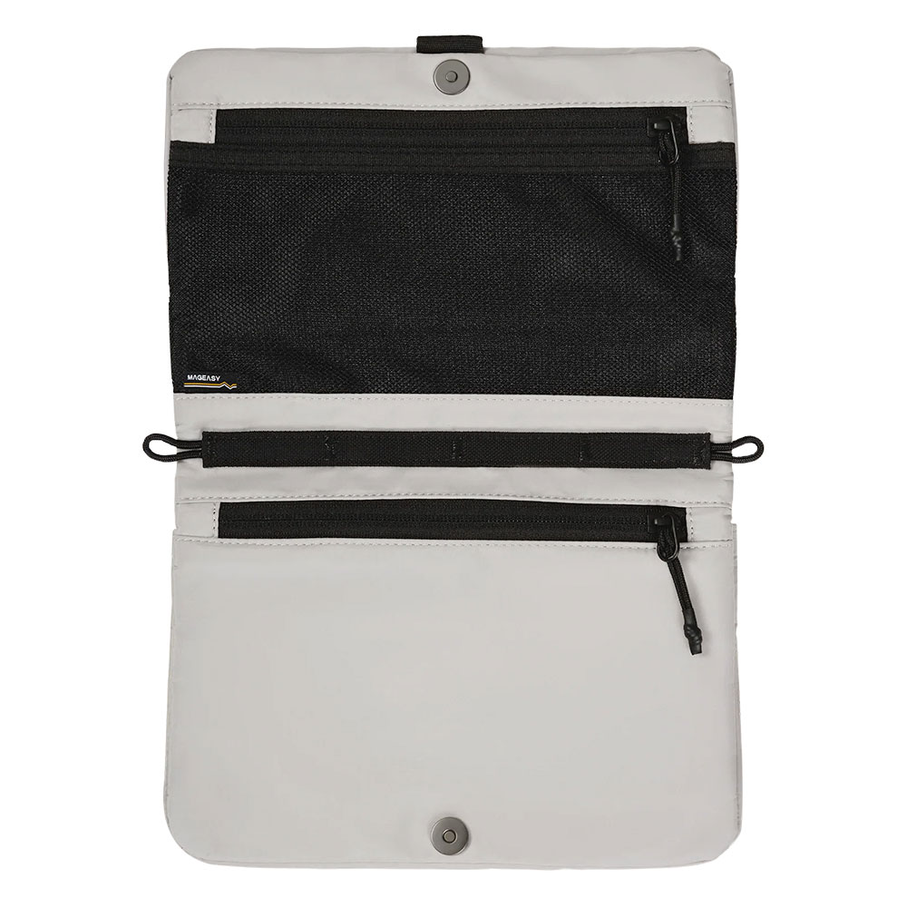 SwitchEasy Sacoche Utility Crossbody Bag + Strap Phone Lanyard 20mm 2L - Cement Gray + Galaxy Gray