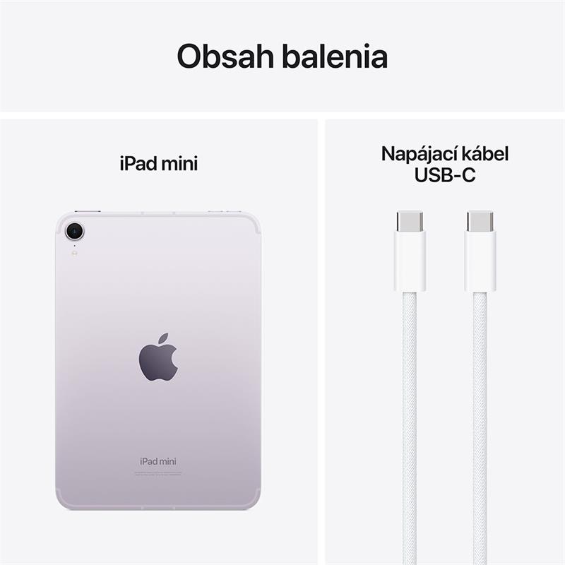 iPad mini Wi-Fi + Cellular 128GB Fialový (2024) Demo