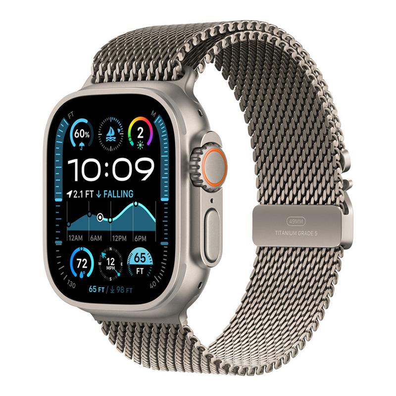 Apple Watch 49mm Natural Titanium Milanese Loop - Large *Rozbalený*