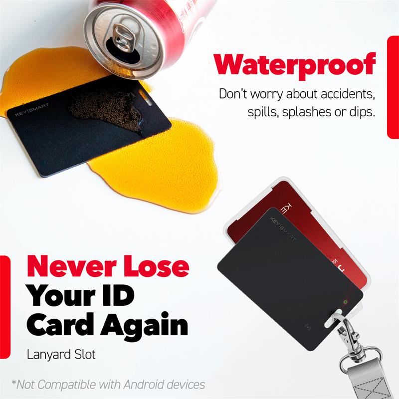 KeySmart SmartCard s Apple Find My - čierna