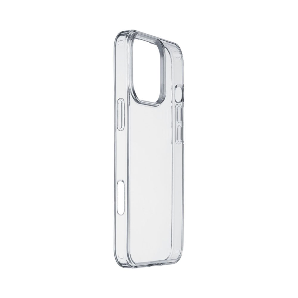 CellularLine Clear Duo zadný kryt s ochranným ramčekom pre iPhone 16 Pro, transparentný