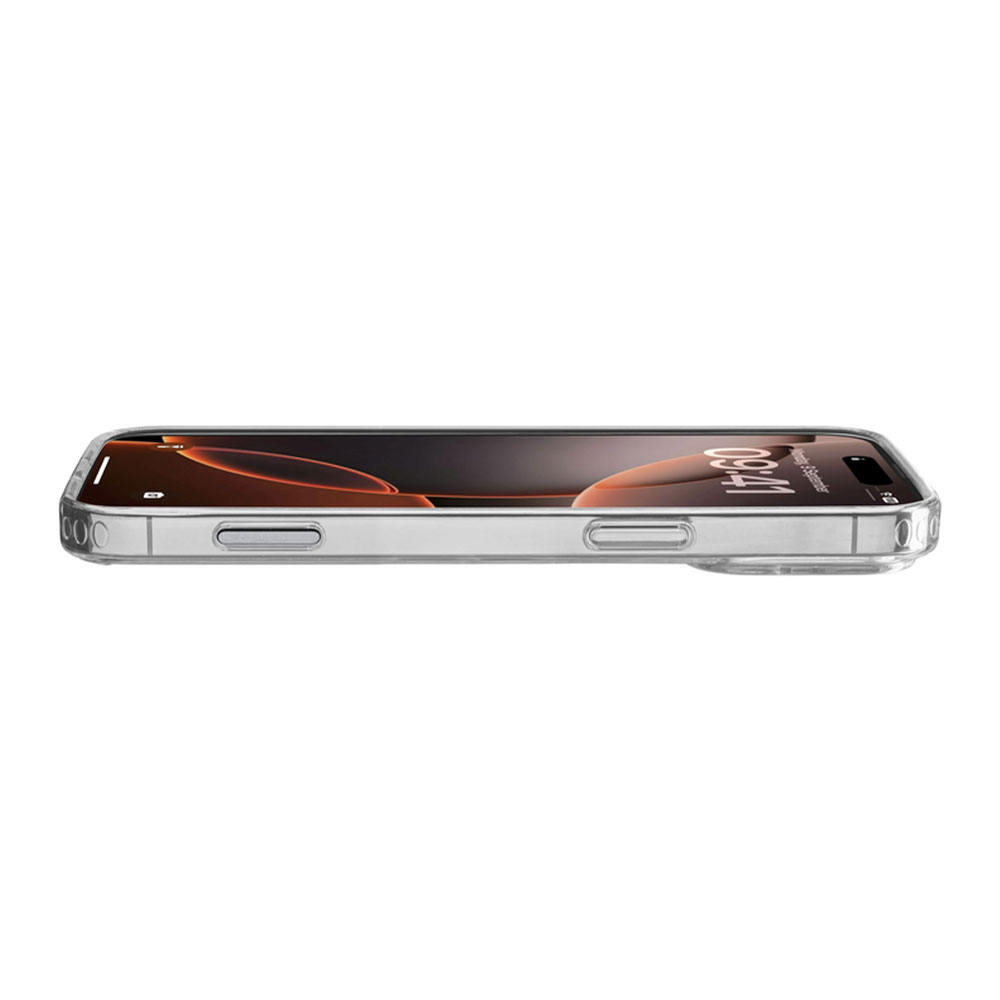 CellularLine Clear Duo zadný kryt s ochranným ramčekom pre iPhone 16 Pro, transparentný