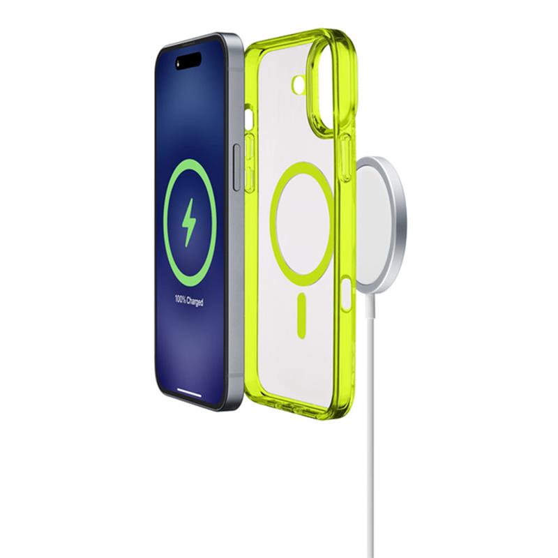 Cellularline Iconic Mag s podporou Magsafe pre Apple iPhone 16 Plus, číry/limtekový