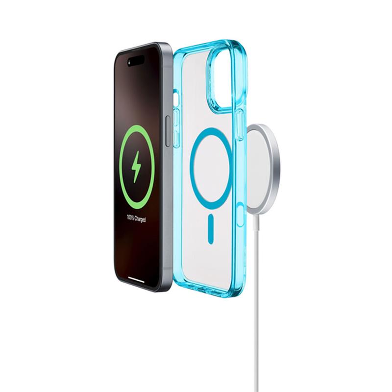Cellularline Iconic Mag s podporou Magsafe pre Apple iPhone 16 Pro, číry/svetlo modrý