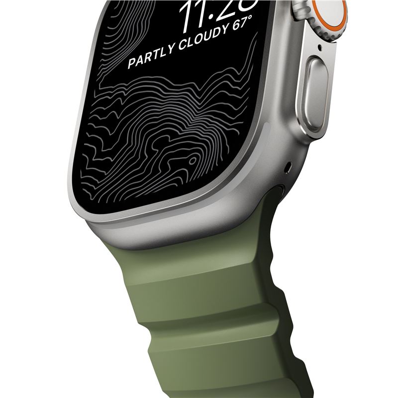 Nomad řemínek Rocky Point Band pro Apple Watch 46/49mm - Forest/Natural
