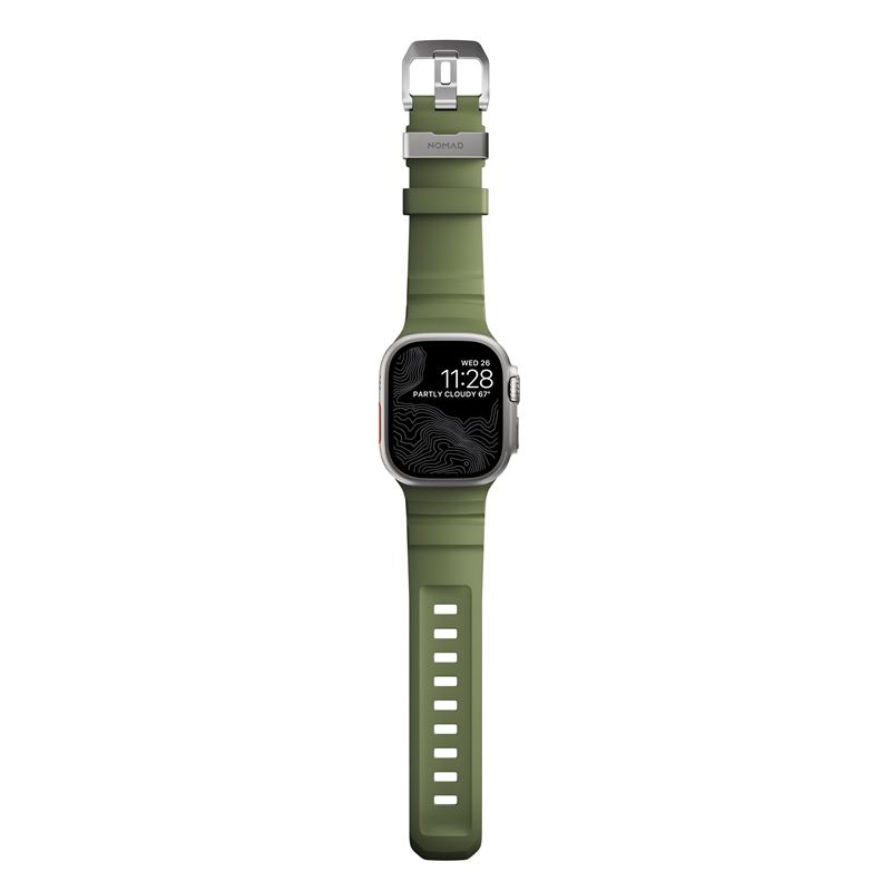 Nomad řemínek Rocky Point Band pro Apple Watch 46/49mm - Forest/Natural