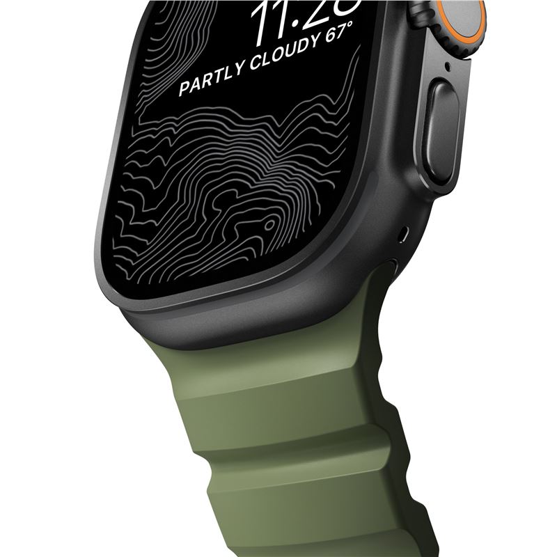 Nomad řemínek Rocky Point Band pro Apple Watch 46/49mm - Forest/Black