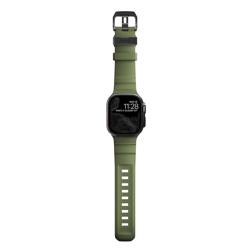 Nomad řemínek Rocky Point Band pro Apple Watch 46/49mm - Forest/Black