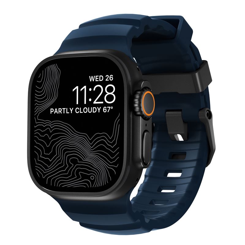 Nomad řemínek Rocky Point Band pro Apple Watch 46/49mm - Atlantic/Black