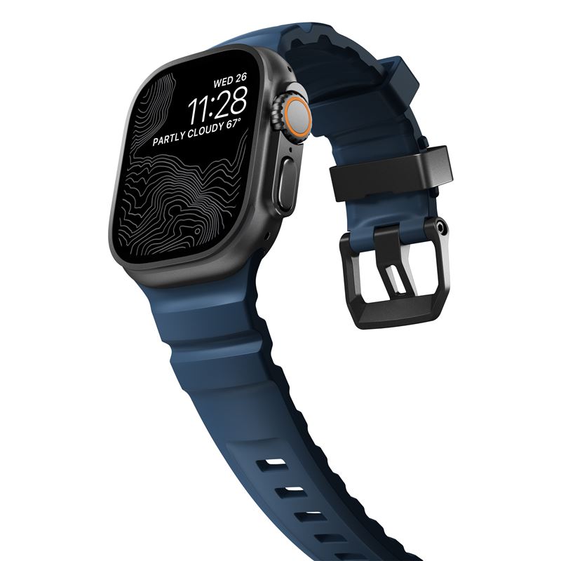 Nomad řemínek Rocky Point Band pro Apple Watch 46/49mm - Atlantic/Black