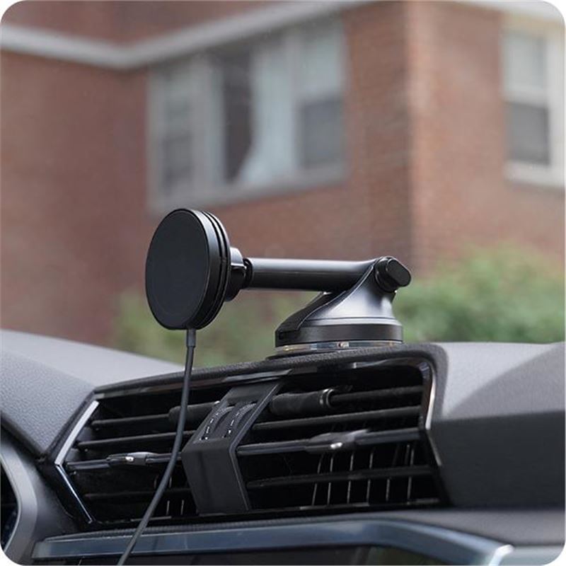 iOttie Velox Mini Qi2 Wireless Dash & Windshield Mount - Black