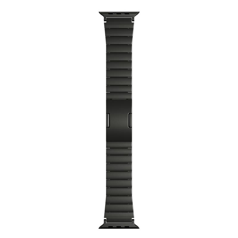 Epico UNUM Titanium Watch Band for Apple Watch SE/Series 1- 9 (42/44/45mm)/10 (46mm)/Ultra (49mm) - čierna