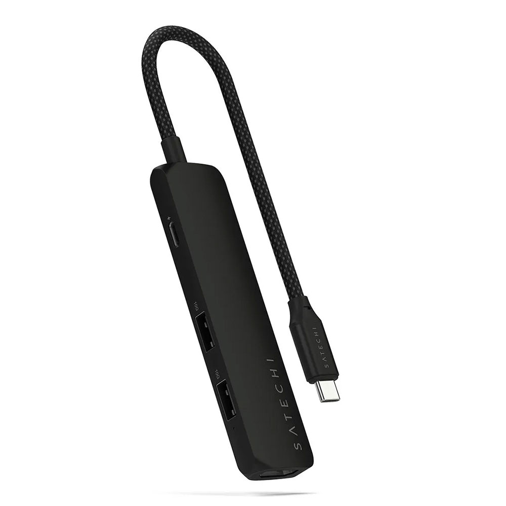 Satechi USB-C 4-in-1 Slim Multiport Adapter - Black