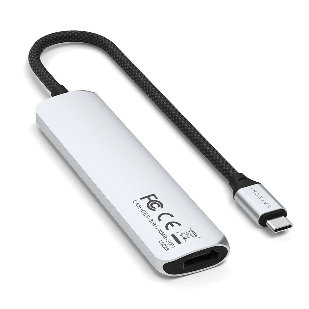 Satechi USB-C 6-in-1 Slim Multiport Adapter - Silver