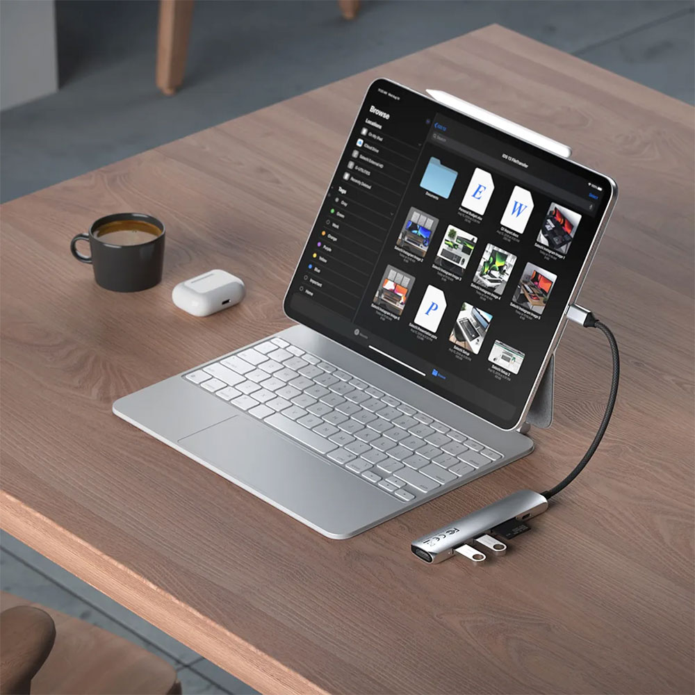 Satechi USB-C 6-in-1 Slim Multiport Adapter - Silver