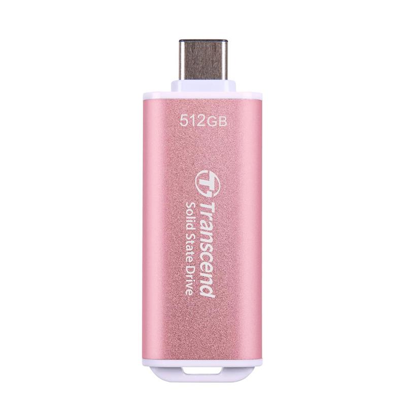 Transcend SSD 512GB ESD300 USB 3.2 Gen 2x1 - Pink