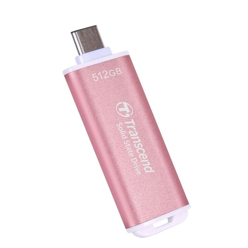 Transcend SSD 512GB ESD300 USB 3.2 Gen 2x1 - Pink
