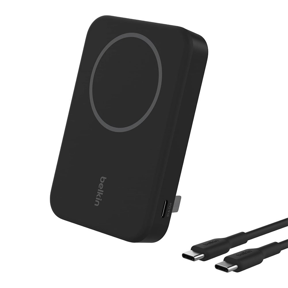 Belkin Boost Charge Pro Magnetic Power Bank with Qi2 8K + Stand - Black
