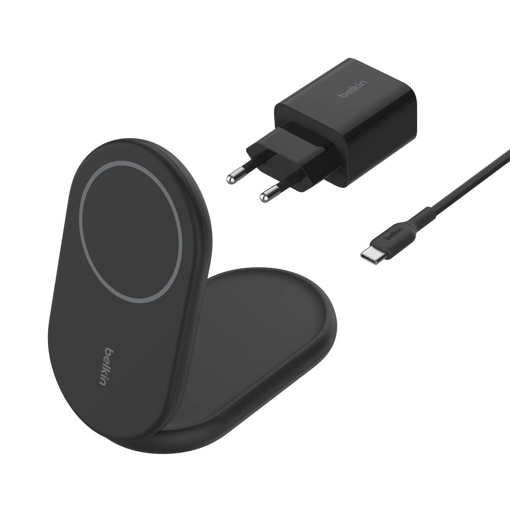 Belkin Boost Charge Magnetic Wireless Charger with Qi2 15W + 20W Charger - Black