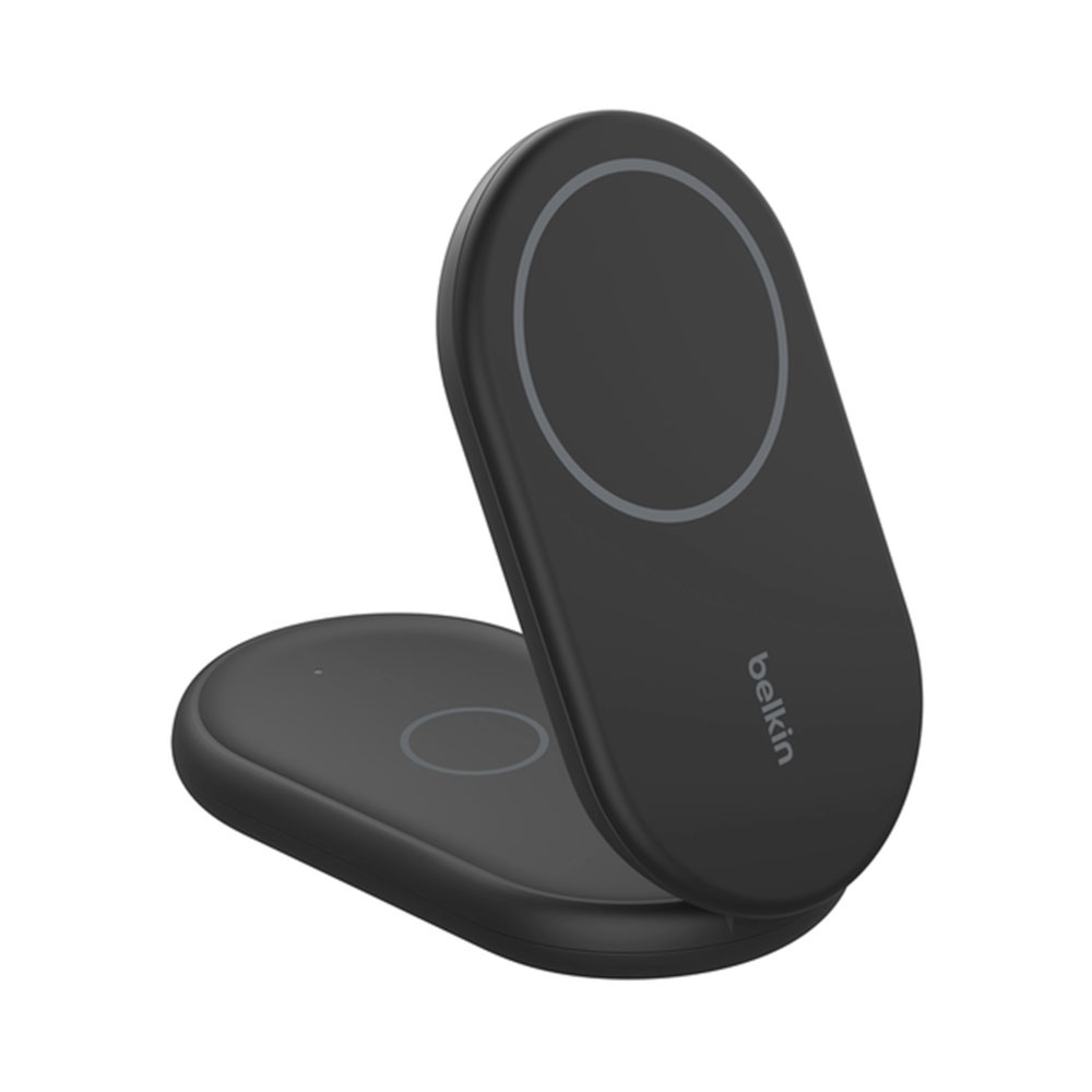 Belkin Boost Charge 2-in-1 Magnetic Foldable Wireless Charger with Qi2 15W + 36W Charger - Black